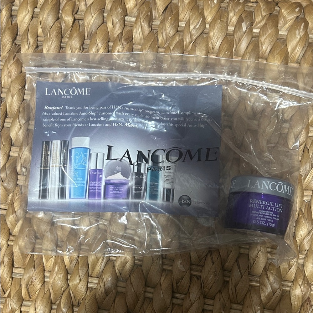 Lancome Purple and Silver Rénergie Lift Moisturizer Jar